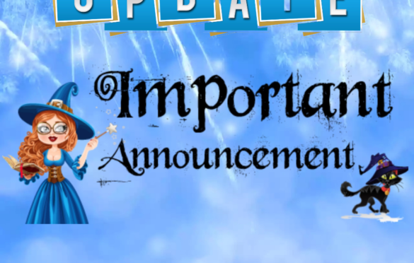 UPDATE: NOVEMBER/DECEMBER IMPORTANT ANNOUNCEMENT RE: POSTS AND REVIEWS